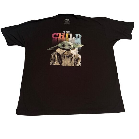 Fifth Sun Other - Star Wars "The Child" Grogu Graphic T-Shirt 3XLT Black Grogu‎ (Baby Yoda)